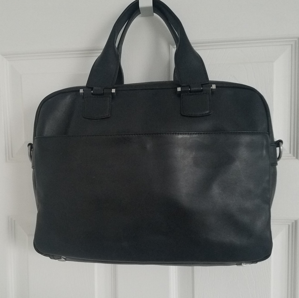UGG Leather Slim Branford Satchel Laptop Work Bag